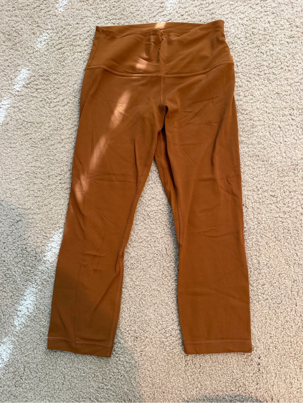 Lululemon Align High-Waist Rust Brown Capri Leggings size 8